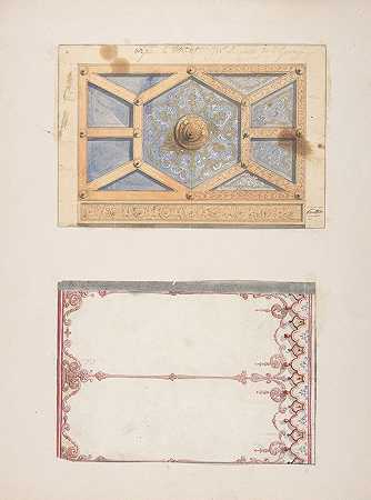 “Lecomte de la Grange先生的天花板和墙壁装饰设计”，作者：Jules Edmond Charles Lachaise