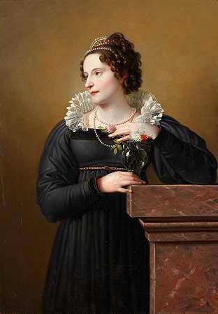约翰·彼得·克拉夫特的《弗洛伦蒂娜·特罗克莱特·福茨肖像》