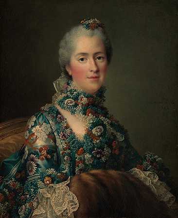 “法国索菲夫人（1734-1782），作者：弗朗索瓦·休伯特·德罗伊斯