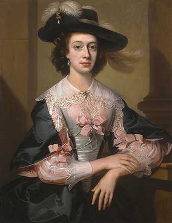 巴斯的威廉·霍尔（William Hoare Of Bath）《斯托尔黑德的亨利·霍尔夫人苏珊肖像》（D.1743）