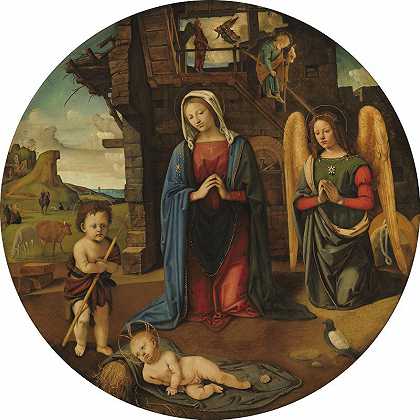 Piero di Cosimo的《圣约翰与婴儿的诞生》