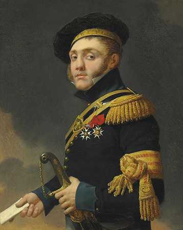 《艺术家之子安托万·路易·雷格诺肖像》（1788-1856），让·巴蒂斯特·雷格纳德著