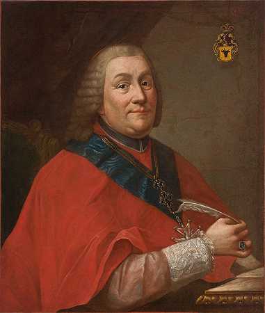 马塞洛·巴恰雷利的《格涅兹诺大主教和波兰灵长类动物瓦迪斯瓦夫·乌宾斯基（1703-1767）肖像》