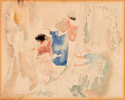 Charles Demuth的《艺术家素描》