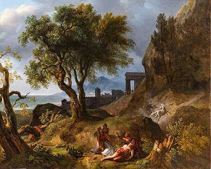 让-查尔斯·约瑟夫·雷蒙德的《希波利托斯之死》