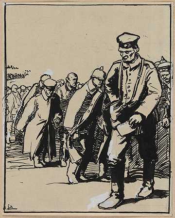 奥古斯特·路易斯·莱佩雷（Auguste Louis Lepère）的德国囚犯游行