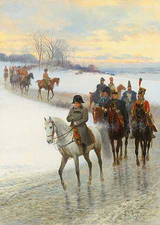 “拿破仑由扬·范·切明斯基领导他的军队