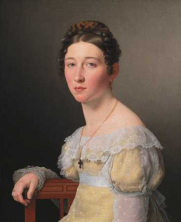 克里斯托弗·威廉·埃克斯伯格的《弗雷德里克·威廉·卡斯帕·冯·本松的未婚妻埃米利·亨利埃特·马斯曼肖像》