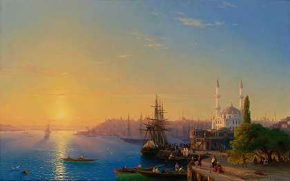 伊万·康斯坦丁诺维奇·艾瓦佐夫斯基的《君士坦丁堡与博斯普鲁斯海峡》