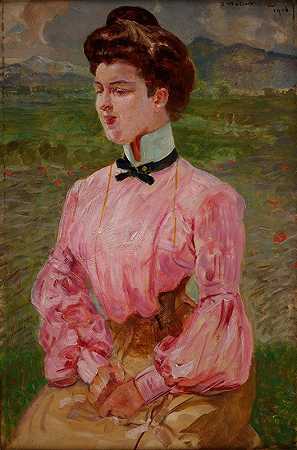 雅克·马尔切夫斯基的《年轻女士的肖像》