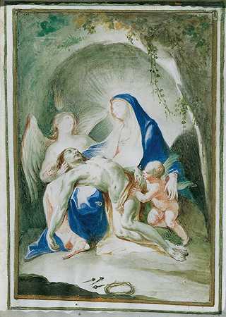 年轻的约瑟夫·温特哈尔德的《玛利亚与基督的身体》