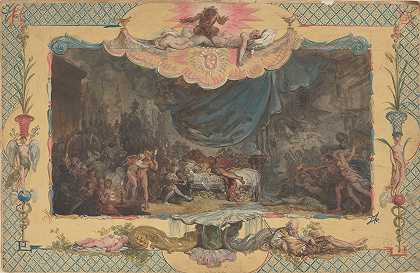 让·皮埃尔·诺布林《普瓦维剧院的窗帘设计》