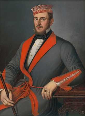 《多纳斯·瓦拉达·萨科马里的肖像》，彼得·米查尔·波乌（Peter Michal Bohúň）