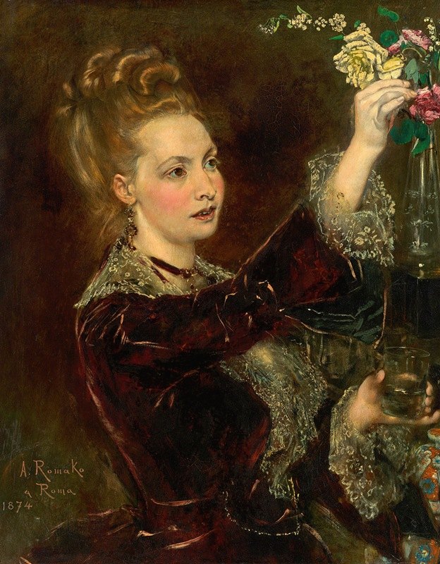 安东·罗马科的《伊丽莎白·冯·纳斯特·科尔布，née Hardegg》