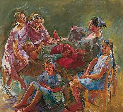 安东·科利格的《艺术家的家庭》
