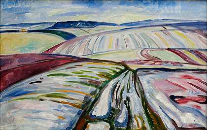 埃德瓦德·蒙奇的《雪中的田野》