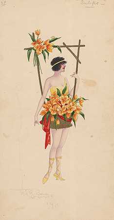 威尔·R·巴恩斯的《24朵郁金香》