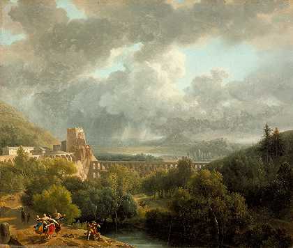 尼古拉斯·安托万·陶内的《水道风景》