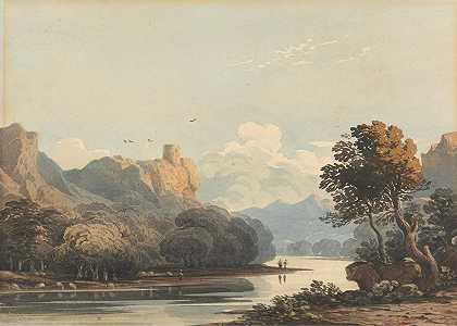 约翰·瓦利的《远处塔的风景》