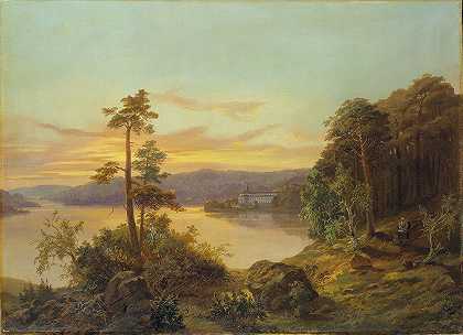 “View of Ulriksdal by Charles XV of Sweden