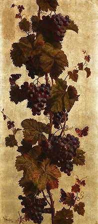 威廉·休斯的《白色和红色的葡萄藤》