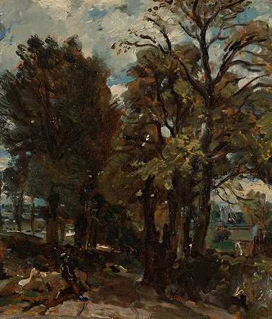 约翰·康斯特布尔（John Constable）的《东伯格霍尔特芬巷》（Fen Lane，East Bergholt）