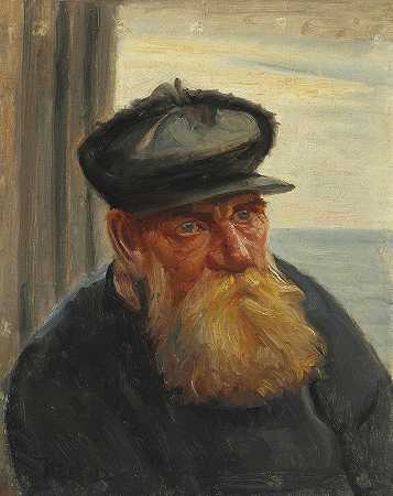 迈克尔·安彻（Michael Ancher）的《背景是大海的斯卡根渔民》