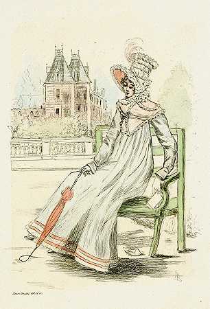 “19世纪女性时尚1817年亨利·布特