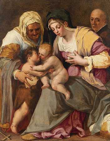 彼得·坎迪德的《圣母与圣伊丽莎白的孩子》、《婴儿圣约翰浸信会》和《耶稣会》
