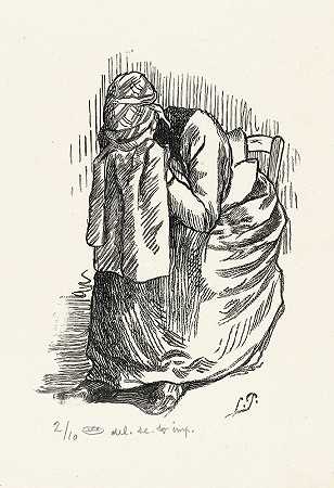 卢西安·皮萨罗的《哭泣的女人》