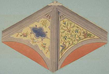 Jules Edmond Charles Lachaise的拱形天花板彩绘装饰设计