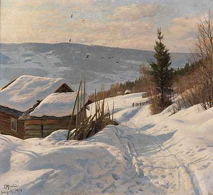 “挪威阳光明媚的冬日”