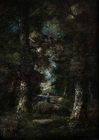 《风景（森林中的小径）》，作者：Narcisse Virgile Diaz de La Peña