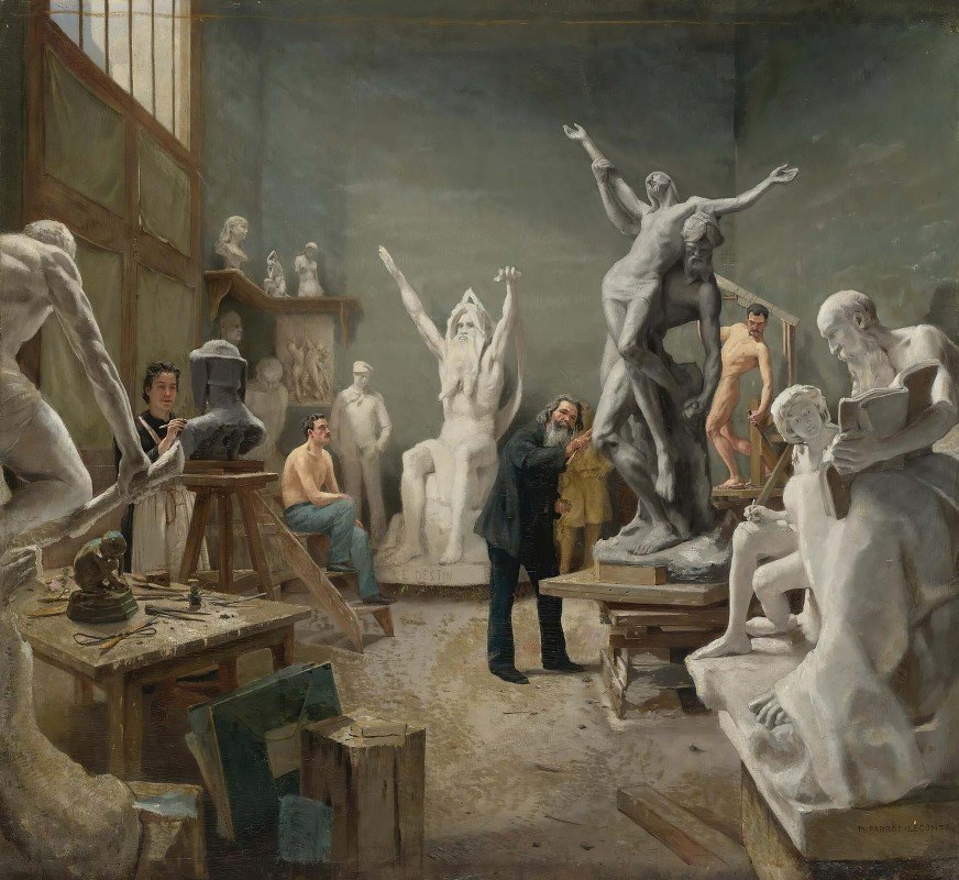 菲利普·帕罗特·勒孔特的“雕塑家工作室”
