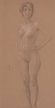 马克斯·克林格的《站立裸体》