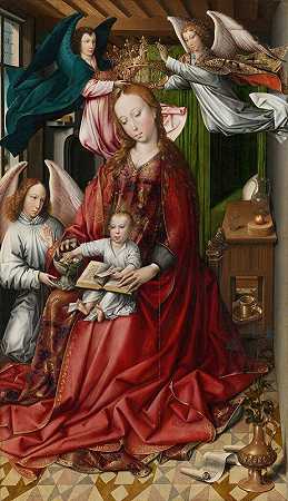 科林·德·科特的《天使为圣母和孩子加冕》
