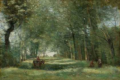 “Alle Verte by Jean-Baptiste-Camille Corot