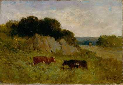 爱德华·米切尔·班尼斯特的《无题（两头奶牛的风景）》