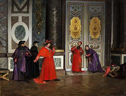 亨利·阿道夫·莱西门特的《前厅红衣主教》