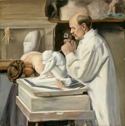 雨果·辛伯格的《维克托·马姆伯格肖像》