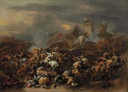 《亚历山大与波鲁斯之战》，作者：尼古拉斯·彼得斯