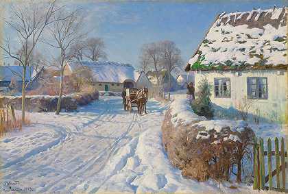 《雪地里的村庄》作者：佩德·莫尔克·莫恩斯特德