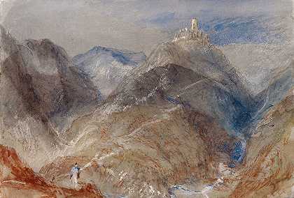 约瑟夫·马洛德·威廉·透纳的《日内瓦附近的高地城堡》