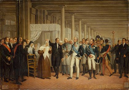 纪尧姆·杜普伊特伦（Guillaume Dupuytren，1777-1835）在Hôtel Dieu向查尔斯十世介绍了一个的眼科手术