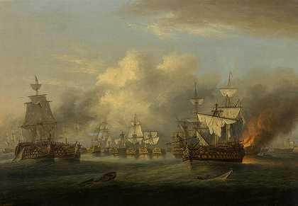 托马斯·鲁尼的《特拉法加战役的终结》，1805年