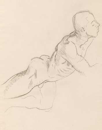 约翰·辛格·萨金特（John Singer Sargent）的《爱神与心灵的爱神研究》，浮雕装饰，圆形大厅，波士顿美术馆