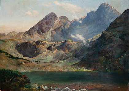 亚历山大·姆罗茨科夫斯基（Aleksander Mroczkowski）的《科希切列克山脚下的绿湖》（Green Lake）