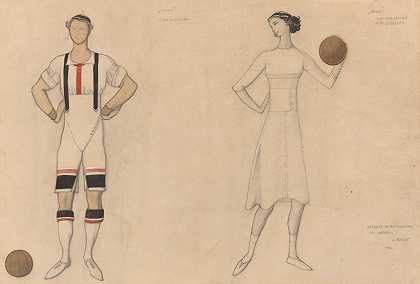Léon Bakst的“Jeux”服装研究
