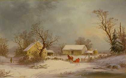 乔治·亨利·杜里的《农场上的冬天》