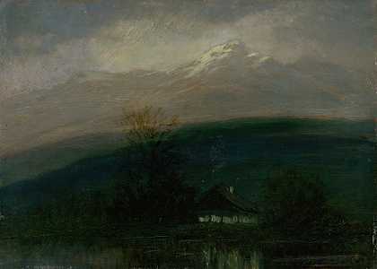 费迪南德·卡托纳的《夜色中的塔特拉山》